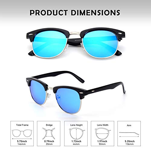 GQUEEN Horn Rimmed Half Frame Polarized Sunglasses GQO6 | Eyewear ...