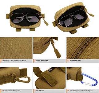 Selighting Sunglasses Carrying Case Tactical Molle Zipper Eyeglasses ...