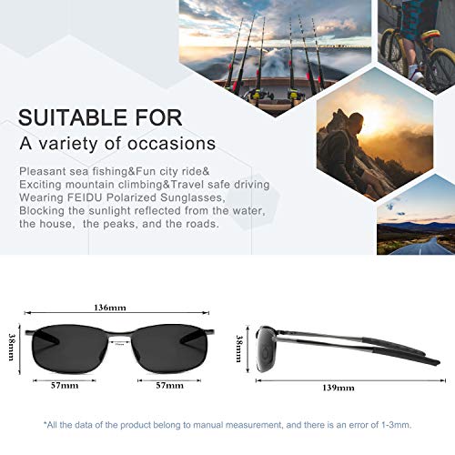 Metal Sports Polarized Sunglasses Mens – FEIDU Mens Sunglasses